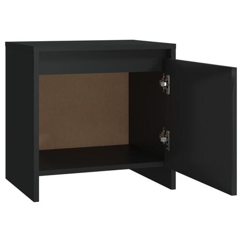 Sengebord 45x34x44,5 cm spånplade sort