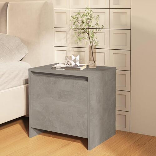 Sengebord 45x34x44,5 cm spånplade betongrå