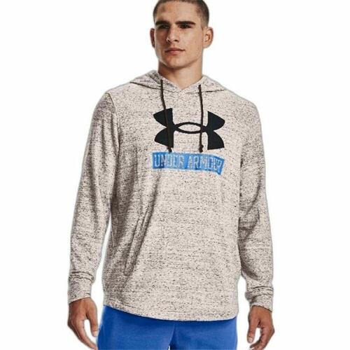 Hættetrøje til Mænd Under Armour Rival Terry Logo Lysegrå M