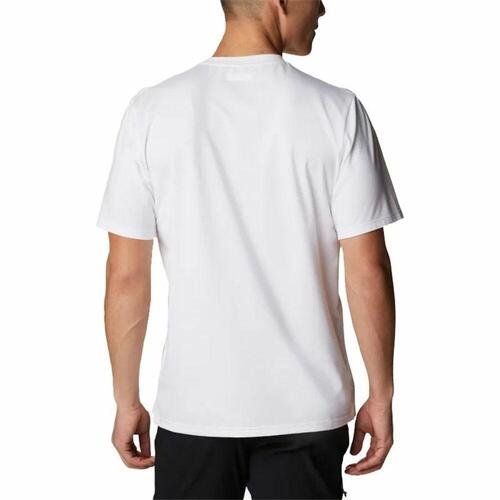 Kortærmet T-shirt til Mænd Columbia Sun Trek Hvid Mænd L
