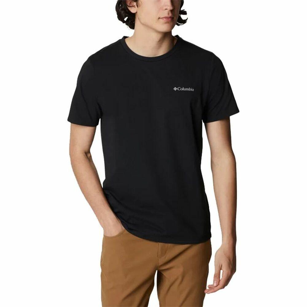 Kortærmet T-shirt til Mænd Columbia Sun Trek Sort Mænd L