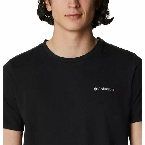 Kortærmet T-shirt til Mænd Columbia Sun Trek Sort Mænd M