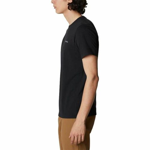 Kortærmet T-shirt til Mænd Columbia Sun Trek Sort Mænd M