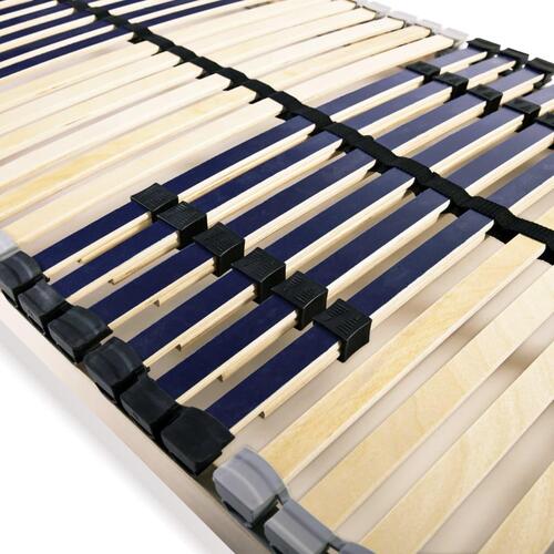 Lamelbunde til seng 2 stk. 42 lameller 7 zoner 90 x 200 cm