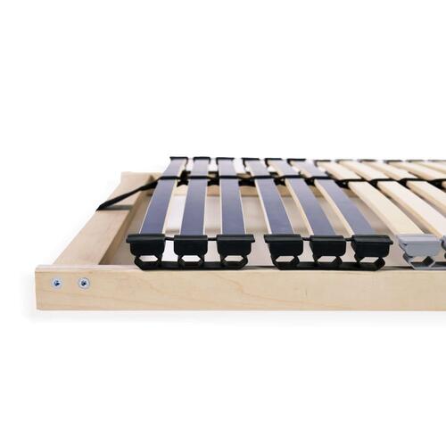 Lamelbunde til seng 2 stk. 42 lameller 7 zoner 90 x 200 cm