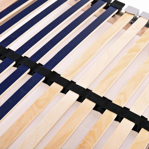 Lamelbunde til seng 2 stk. 42 lameller 7 zoner 90 x 200 cm