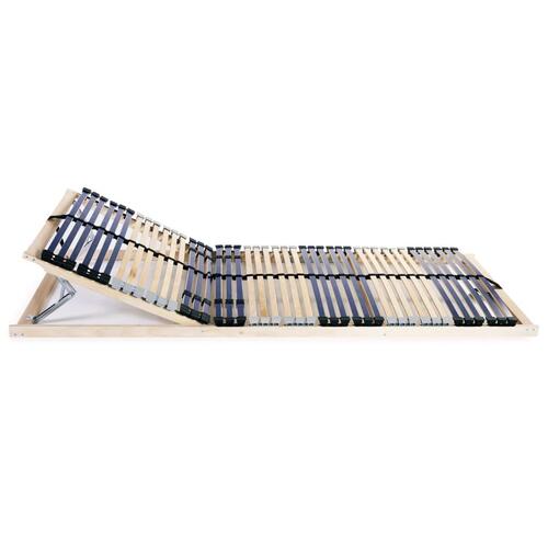 Lamelbunde til seng 2 stk. 42 lameller 7 zoner 90 x 200 cm