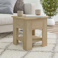 Sofabord 40x40x42 cm konstrueret træ sonoma-eg