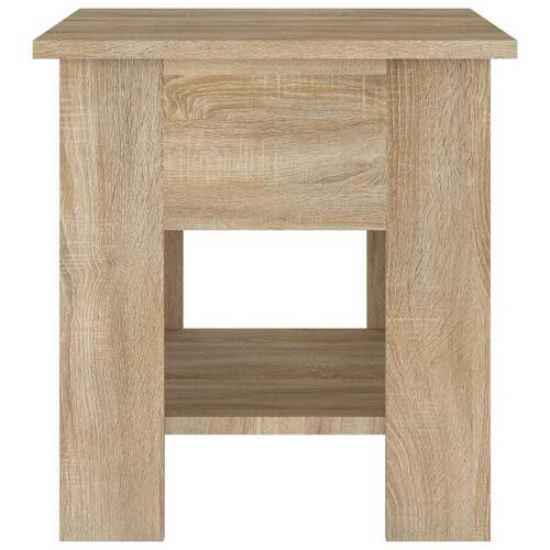 Sofabord 40x40x42 cm konstrueret træ sonoma-eg