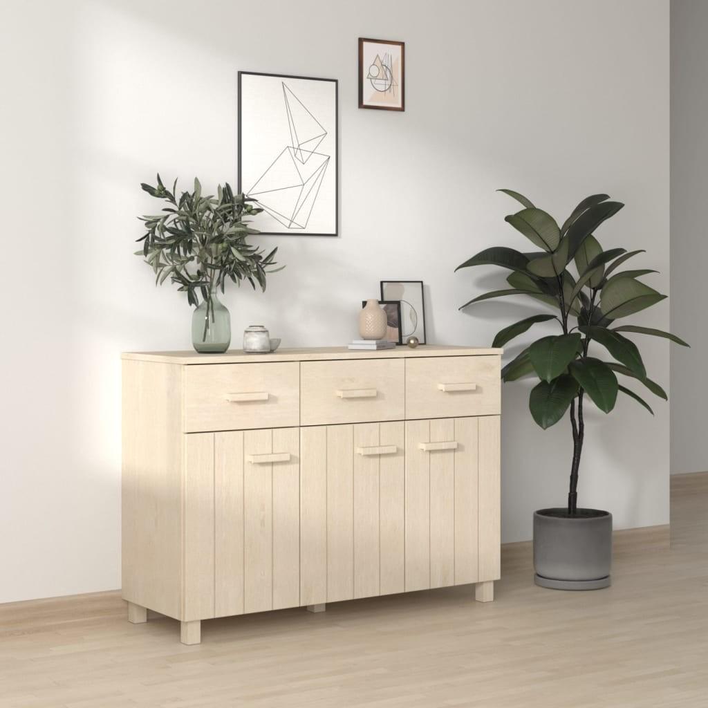 Skænk HAMAR 113x40x80 cm fyrretræ honningbrun