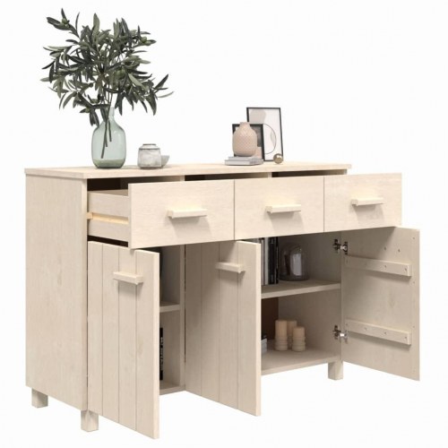 Skænk HAMAR 113x40x80 cm fyrretræ honningbrun