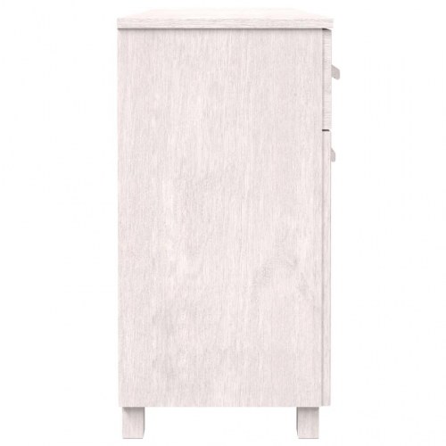 Skænk HAMAR 113x40x80 cm massivt fyrretræ hvid