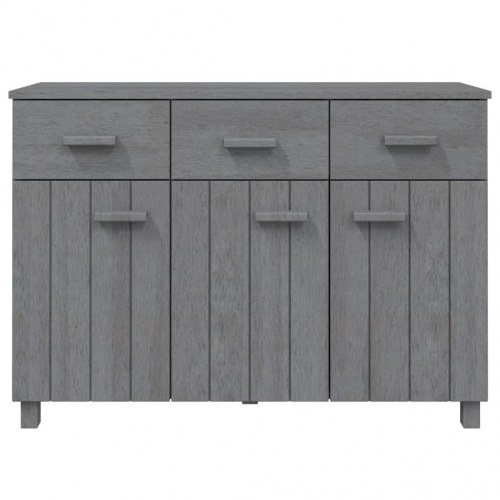 Skænk HAMAR 113x40x80 cm massivt fyrretræ mørkegrå