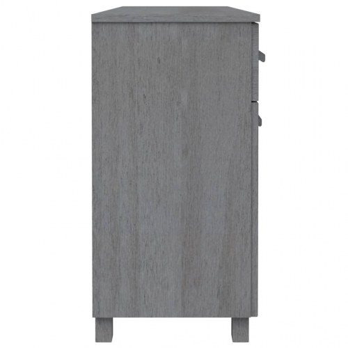 Skænk HAMAR 113x40x80 cm massivt fyrretræ mørkegrå