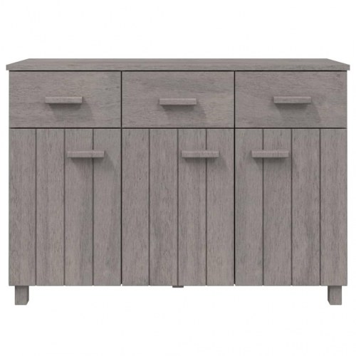 Skænk HAMAR 113x40x80 cm - massivt fyrretræ, lysegrå