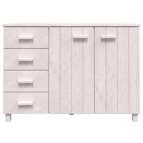 Skænk HAMAR 113x40x80 cm massivt fyrretræ hvid
