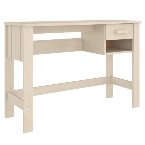 Skrivebord HAMAR 110x40x75 cm fyrretræ honningbrun