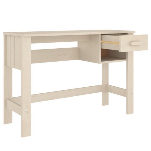 Skrivebord HAMAR 110x40x75 cm fyrretræ honningbrun