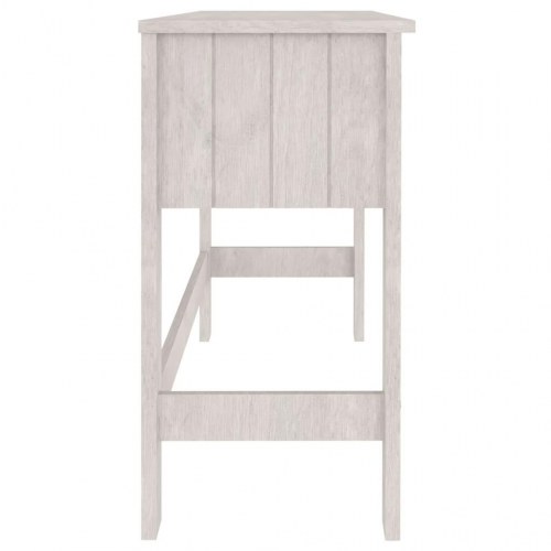 Skrivebord HAMAR 110x40x75 cm massivt fyrretræ hvid