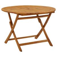 Foldbart havebord 110 cm massivt akacietræ
