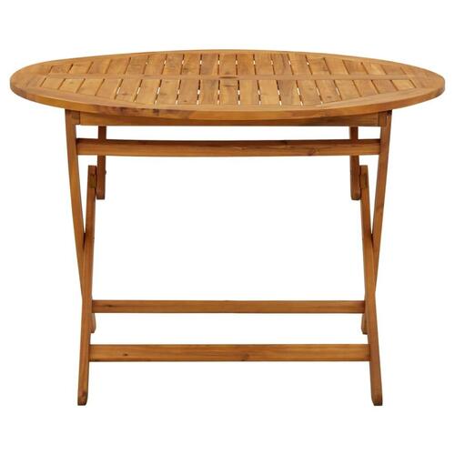 Foldbart havebord 110 cm massivt akacietræ