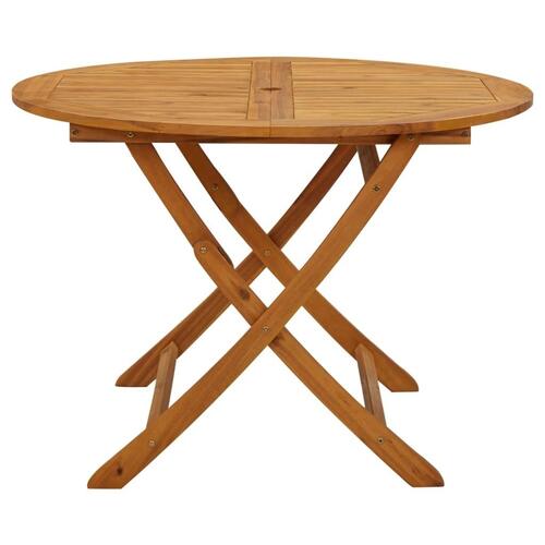 Foldbart havebord 110 cm massivt akacietræ