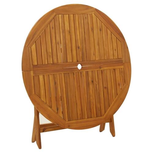 Foldbart havebord 110 cm massivt akacietræ