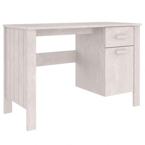 Skrivebord HAMAR 113x50x75 cm massivt fyrretræ hvid