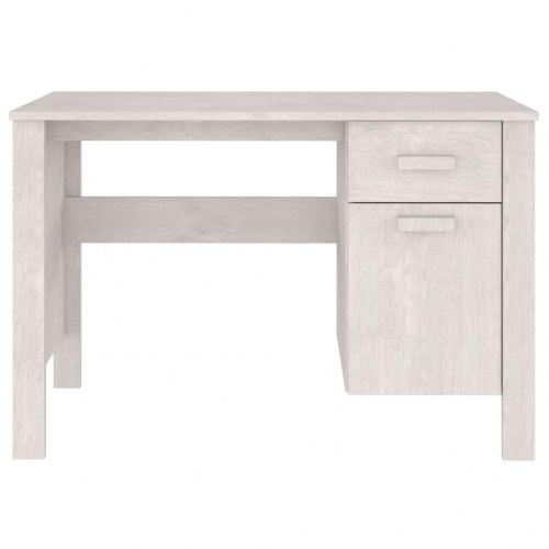 Skrivebord HAMAR 113x50x75 cm massivt fyrretræ hvid