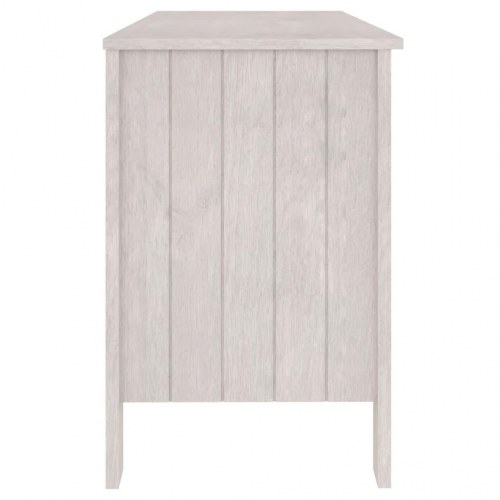 Skrivebord HAMAR 113x50x75 cm massivt fyrretræ hvid