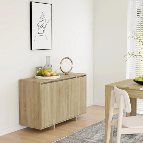 Skænk 120x41x75 cm konstrueret træ sonoma-eg