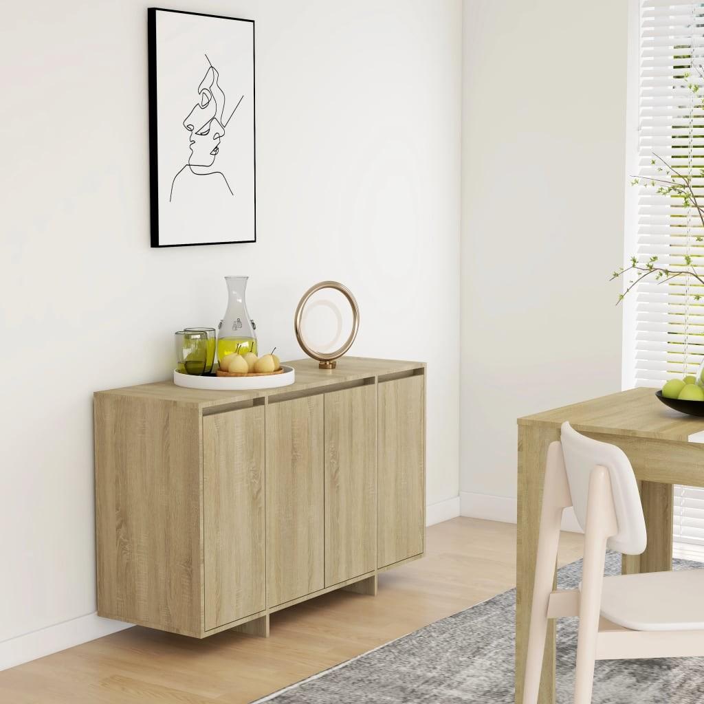 Skænk 120x41x75 cm konstrueret træ sonoma-eg