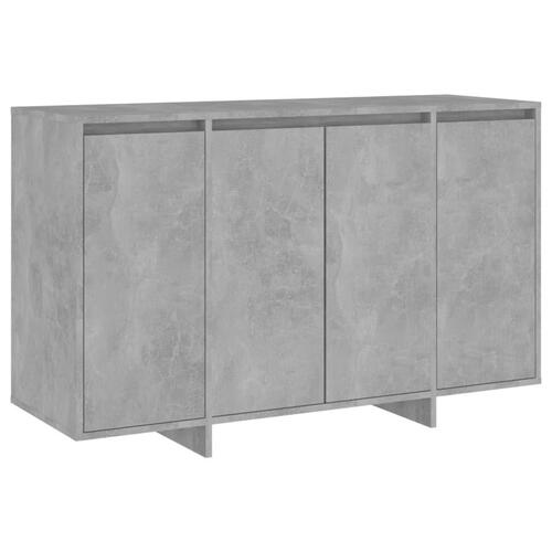 Skænk 120x41x75 cm konstrueret træ betongrå