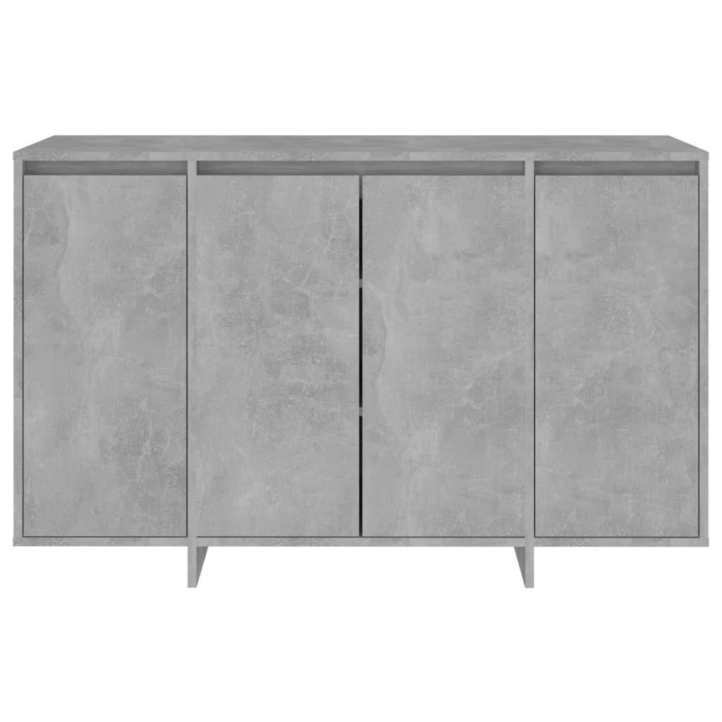 Skænk 120x41x75 cm konstrueret træ betongrå