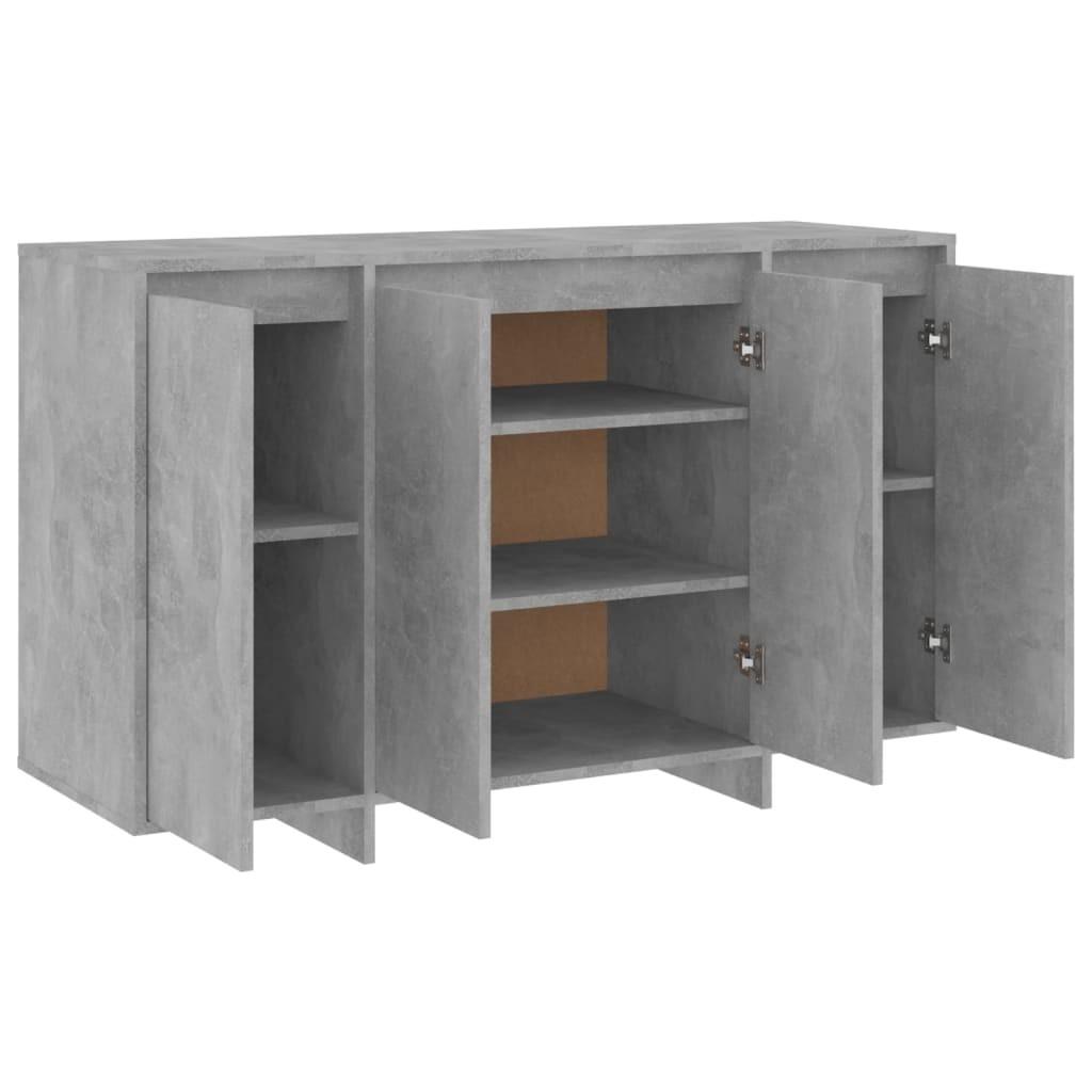 Skænk 120x41x75 cm konstrueret træ betongrå