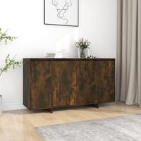 Skænk 135x41x75 cm spånplade røget egetræsfarve