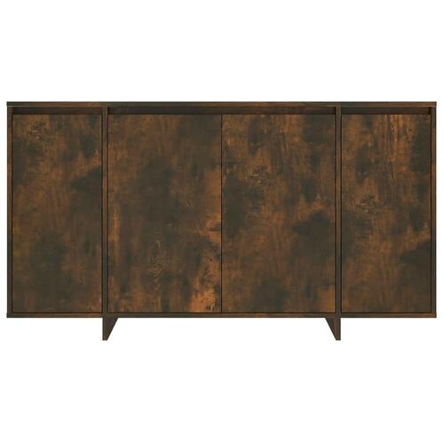 Skænk 135x41x75 cm konstrueret træ røget egetræsfarve