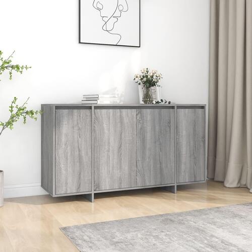 Skænk 135x41x75 cm konstrueret træ grå sonoma-eg