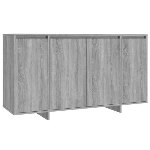 Skænk 135x41x75 cm konstrueret træ grå sonoma-eg