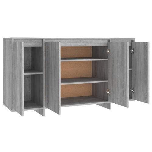 Skænk 135x41x75 cm konstrueret træ grå sonoma-eg
