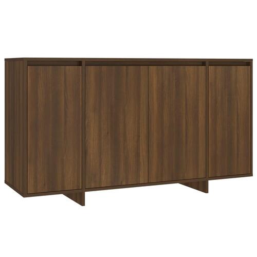 Skænk 135x41x75 cm konstrueret træ brun egetræsfarve