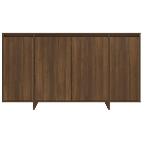Skænk 135x41x75 cm konstrueret træ brun egetræsfarve
