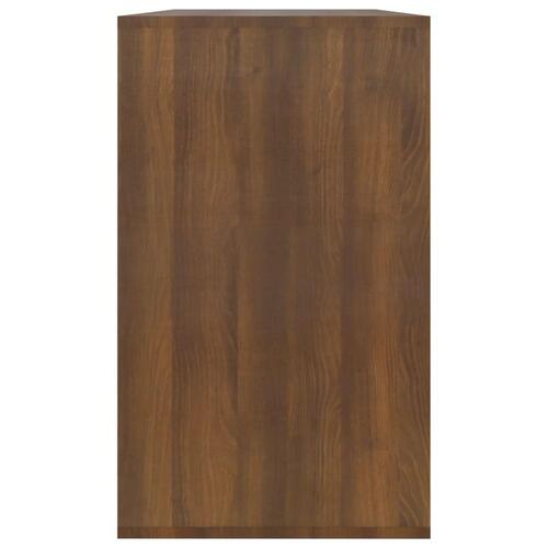 Skænk 120x41x75 cm konstrueret træ brun egetræsfarve
