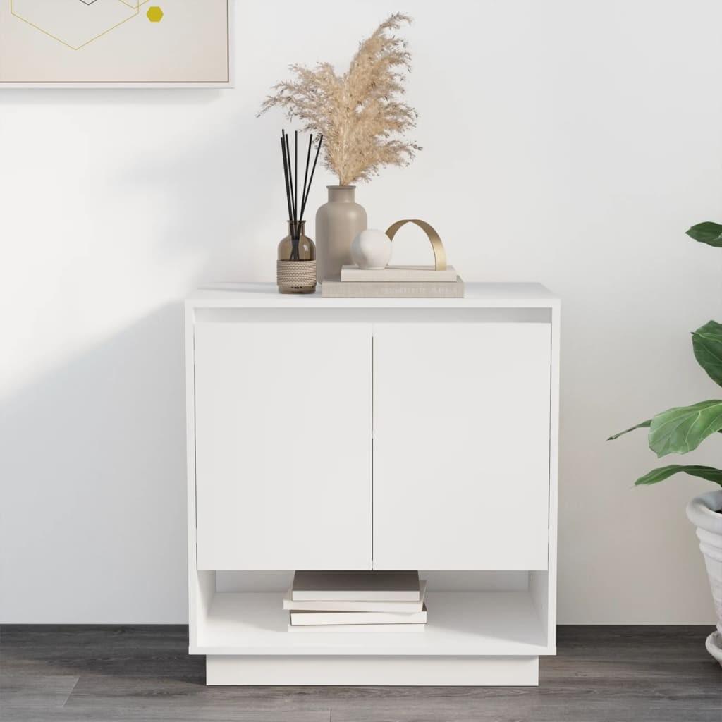 Skænk 70x41x75 cm konstrueret træ hvid