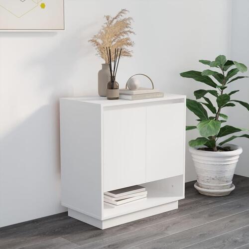 Skænk 70x41x75 cm konstrueret træ hvid