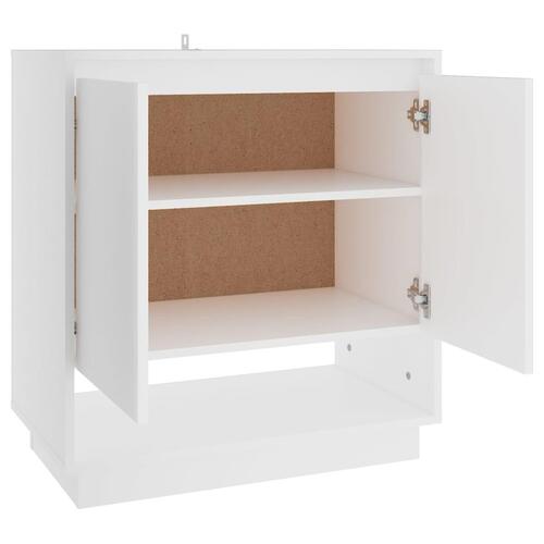 Skænk 70x41x75 cm konstrueret træ hvid