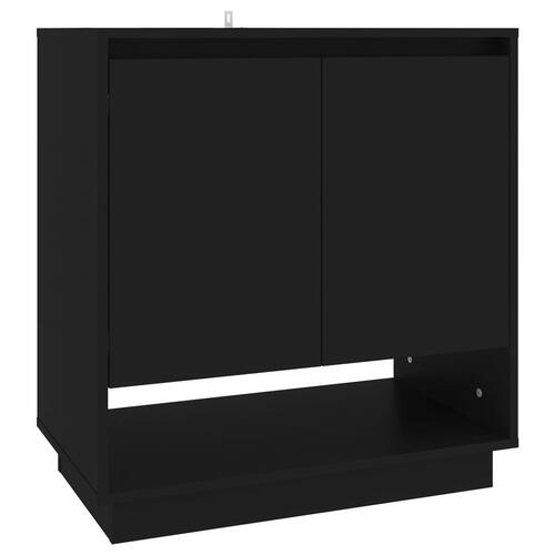 Skænk 70x41x75 cm konstrueret træ sort