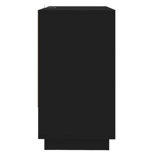 Skænk 70x41x75 cm konstrueret træ sort
