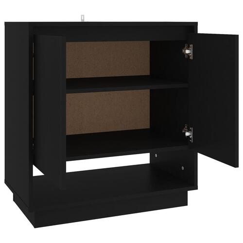 Skænk 70x41x75 cm konstrueret træ sort