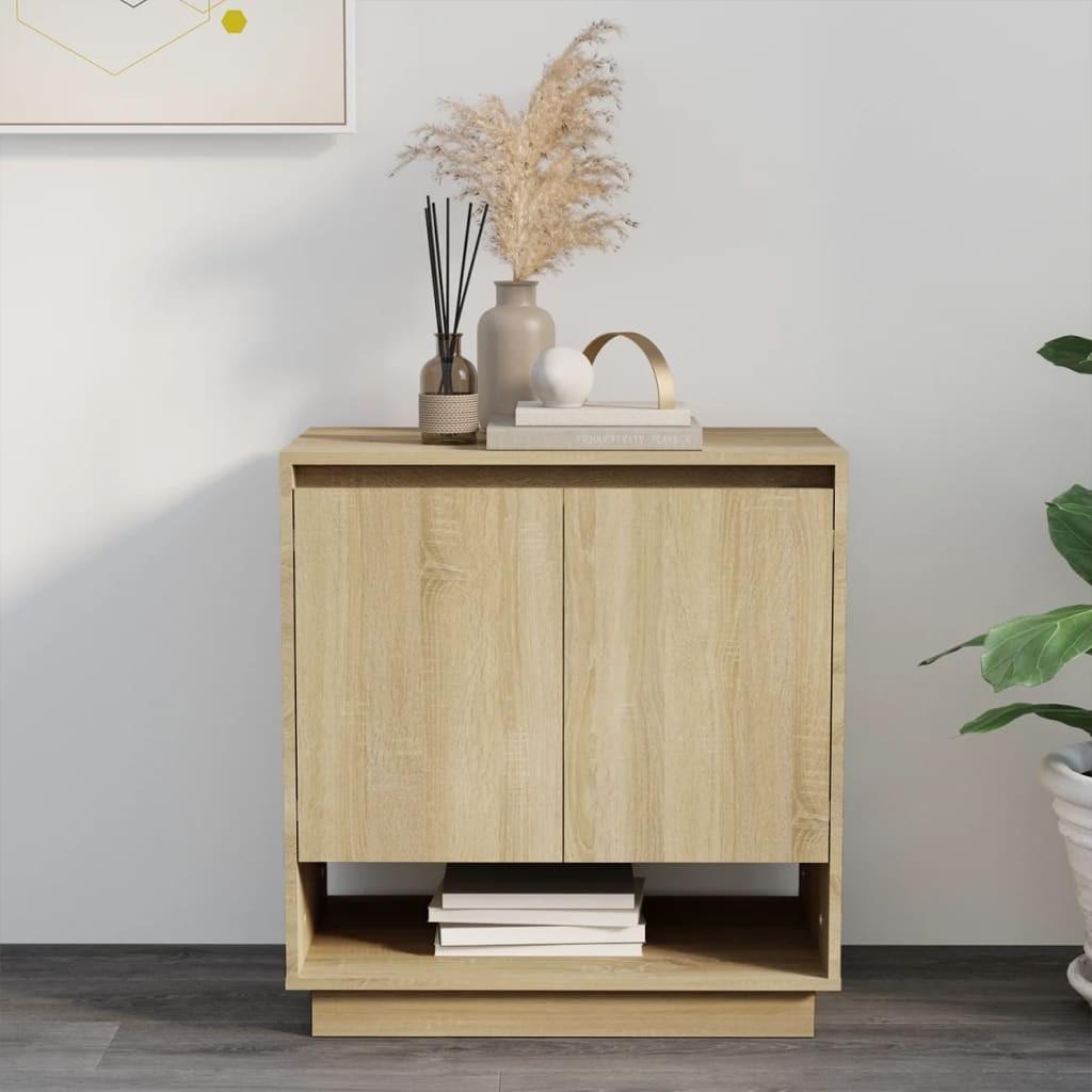 Skænk 70x41x75 cm konstrueret træ sonoma-eg